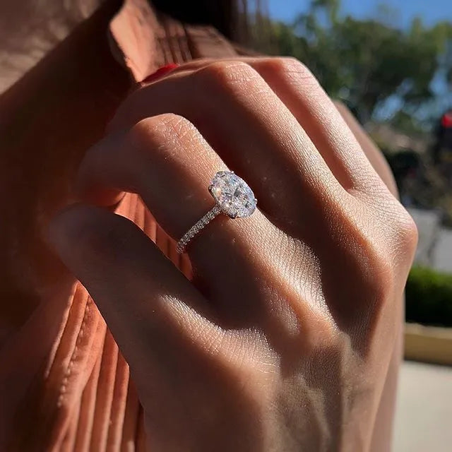 Antique Diamond Round stone Engagement Ring