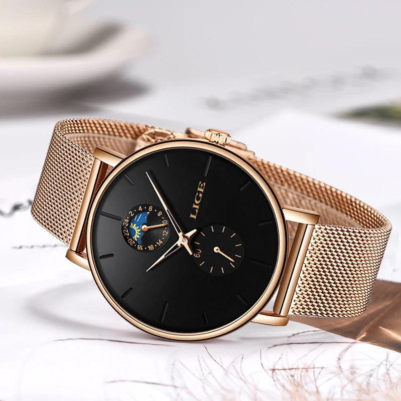 Waterproof Women Luxury Brand Watch Simple Quartz Lady Waterproof Wristwatch Female Fashion Casual Watches Clock Reloj Mujer