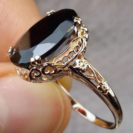 Hot Sale Anniversary Ring for Women Trendy Jewelry Romantic Carved Pattern Design Versatile Female Finger-rings Bulk