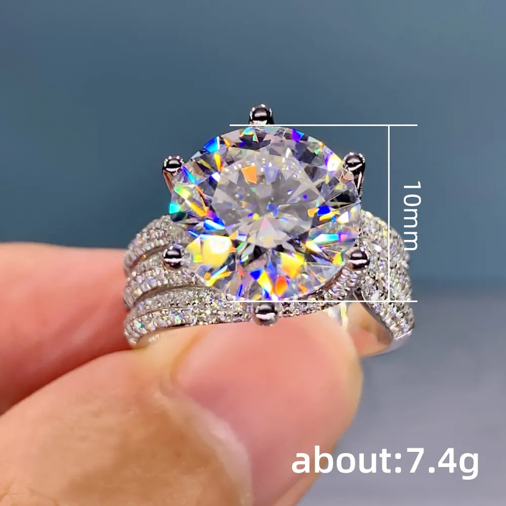Ring Cubic Zirconia Wedding Bands Ring for Women Luxury Crystal CZ Ring Engagement Accessories New Arrival Trendy Jewelry 10