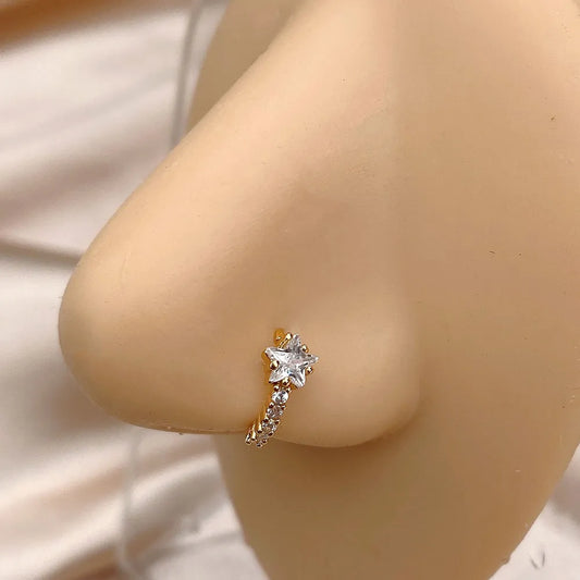 Piercings Ring Crystal Zircon Earrings