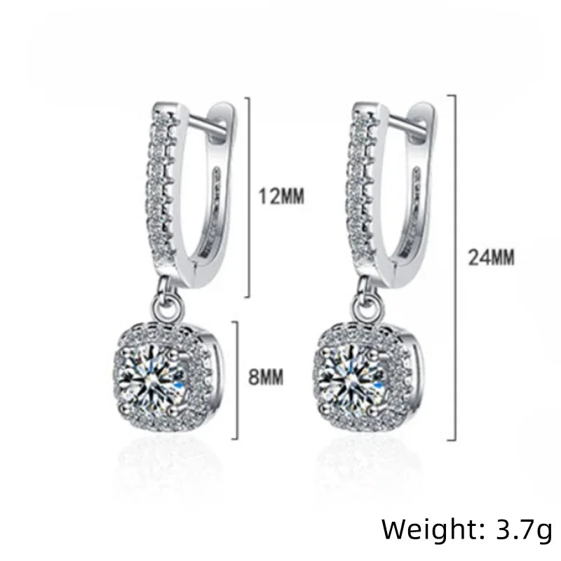 2CT Diamond Earrings for Women