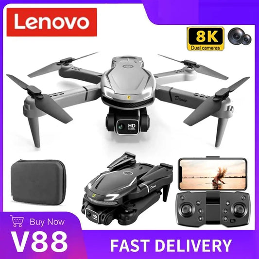 Lenove HD V88 Drone 8K 5G GPS Professional Aerial Photography Remote Control HD Dual Camera Quadcopter UAV